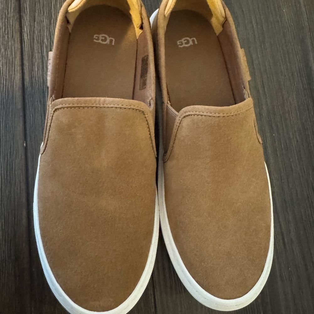 UGG Camel Brown Suede Casual Slip-Ons